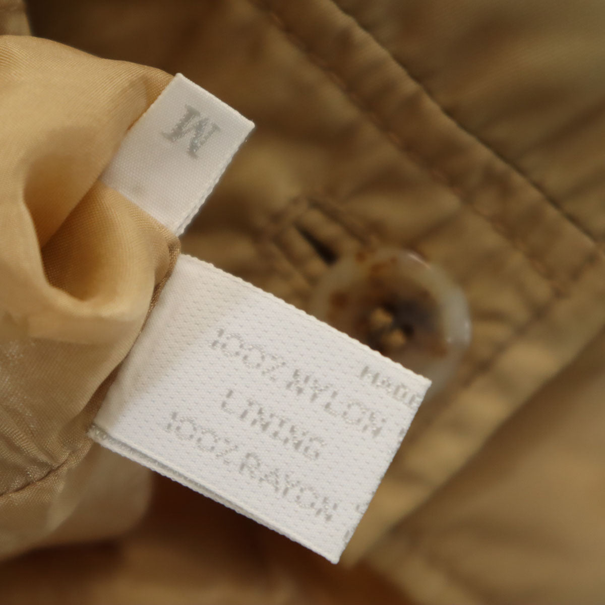 PRADA Italian Made Nylon Jacket Beige Size M