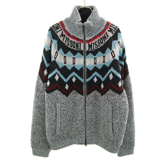 Missoni Fair Isle Knit Padded Jacket Multi Size 48