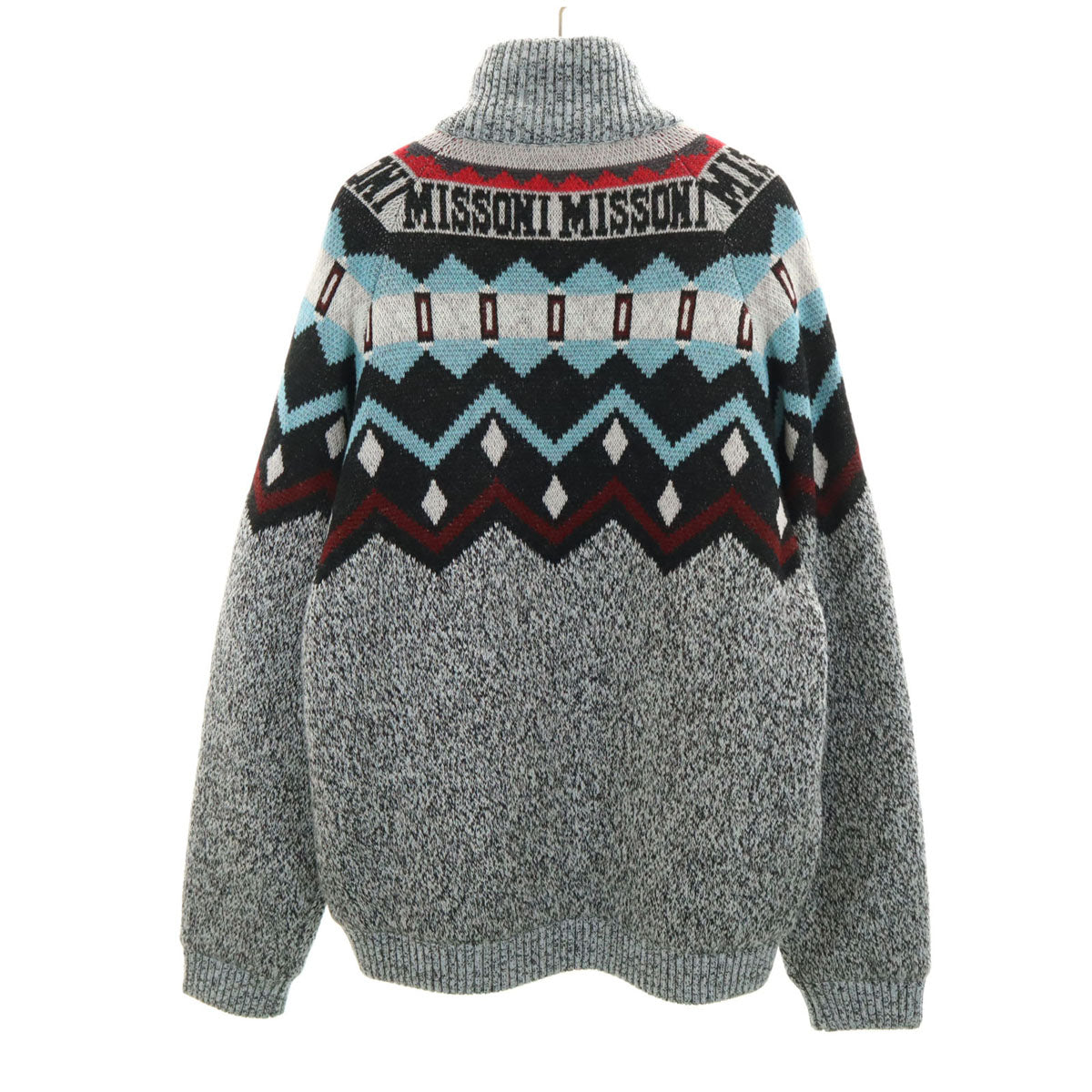 Missoni Fair Isle Knit Padded Jacket Multi Size 48
