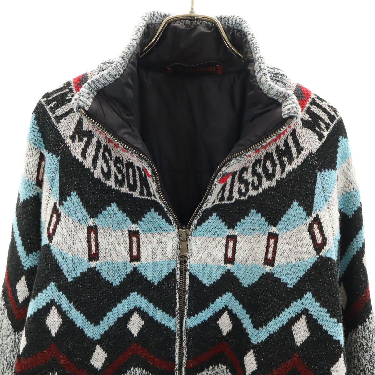 Missoni Fair Isle Knit Padded Jacket Multi Size 48