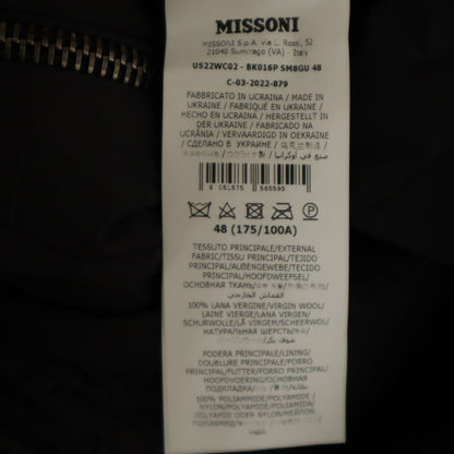 Missoni Fair Isle Knit Padded Jacket Multi Size 48