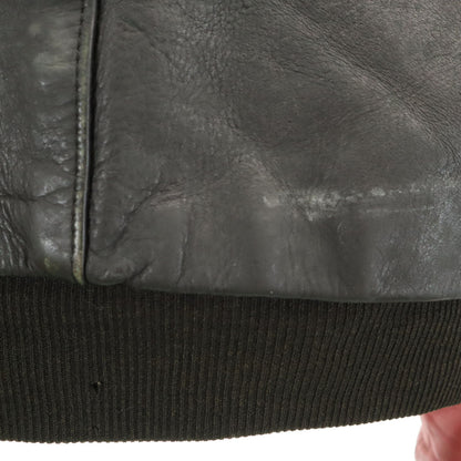 USA Vanson Leather Genuine Leather Jacket Black Size 36