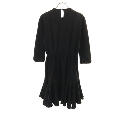 Mame Kurogouchi 3/4 Sleeve Mini Dress Black Size 1