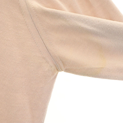 GUCCI Italian V-Neck Long Sleeve T-Shirt Pale Orange Size M