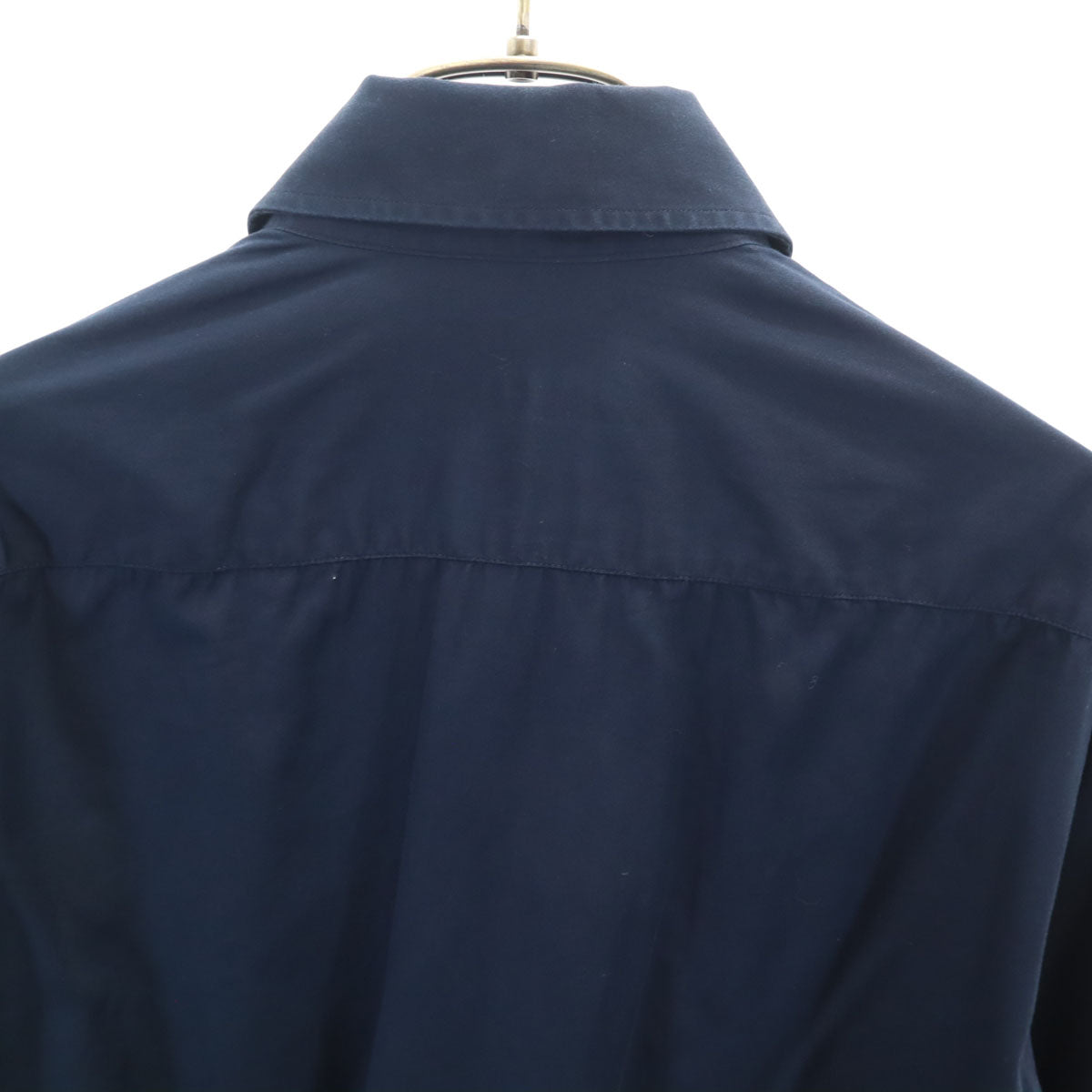 PRADA Italian-made Navy Long Sleeve Cotton Shirt Size 39