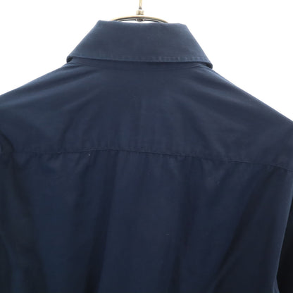 PRADA Italian-made Navy Long Sleeve Cotton Shirt Size 39