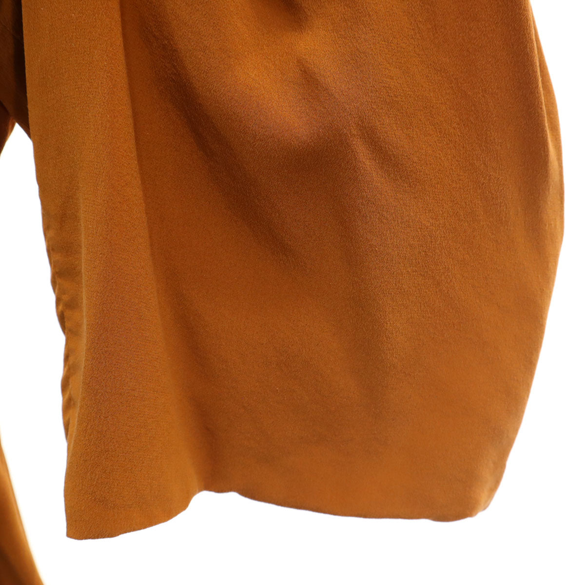 FENDI Italian Silk 3/4 Sleeve Maxi Orange Brown Dress Size 36