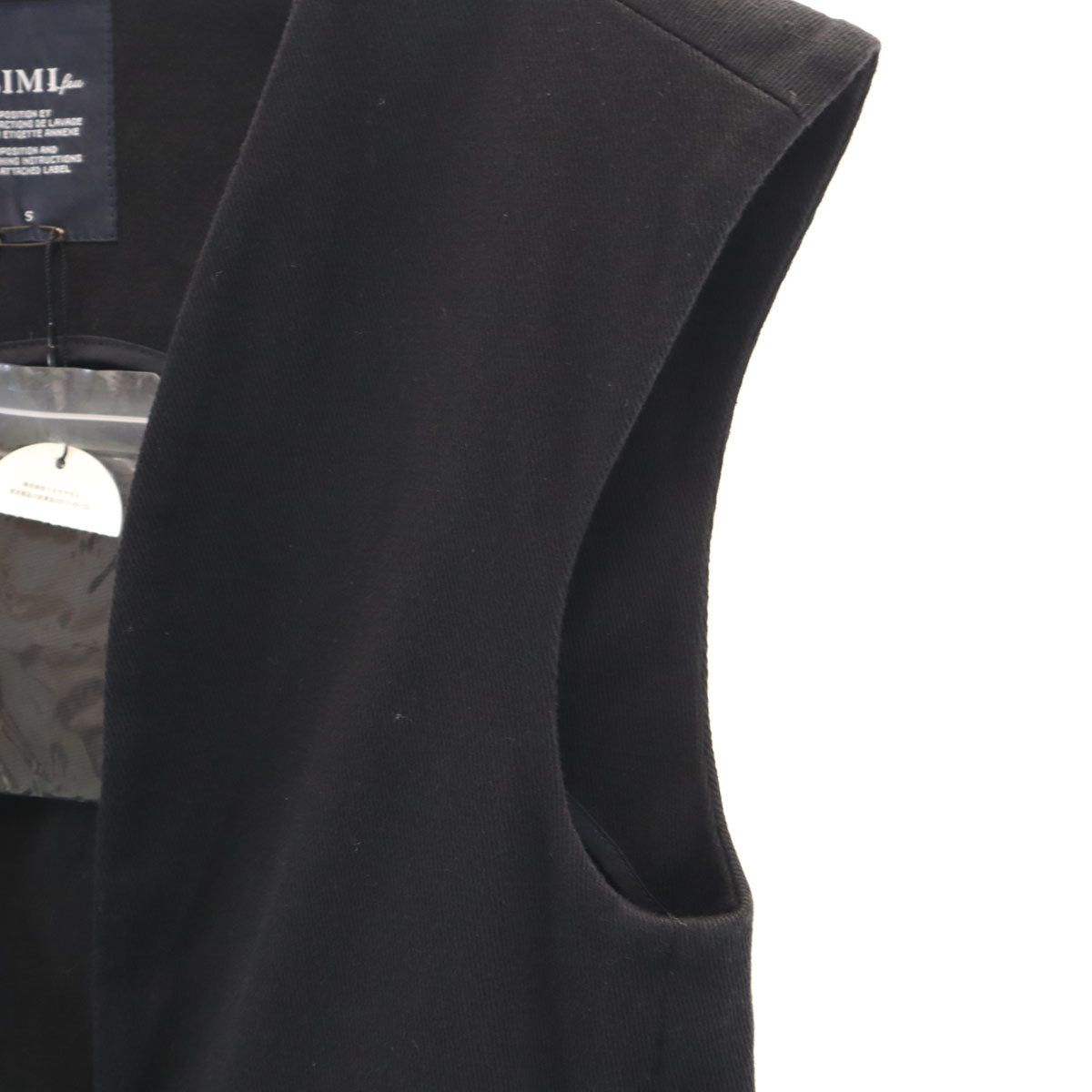 LIMI feu Made in Japan Long Vest Black Size S