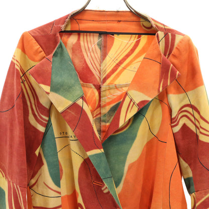 Yohji Yamamoto All-Over Pattern Jacket Orange Size 1