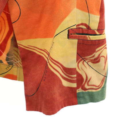 Yohji Yamamoto All-Over Pattern Jacket Orange Size 1