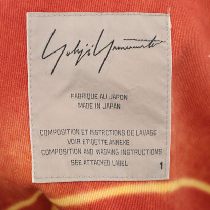 Yohji Yamamoto All-Over Pattern Jacket Orange Size 1
