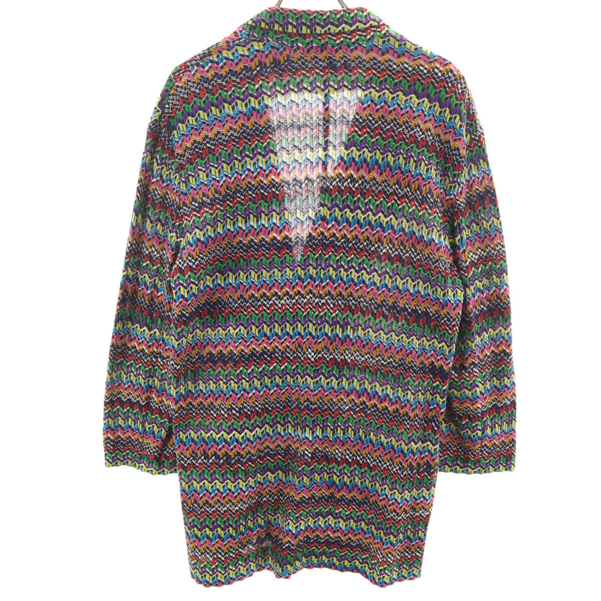 Missoni All-Over Pattern Lapel Knit Cardigan Multi Size 50