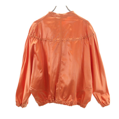 MARNI Italian Satin Drawstring Blouson Jacket Orange Size 40