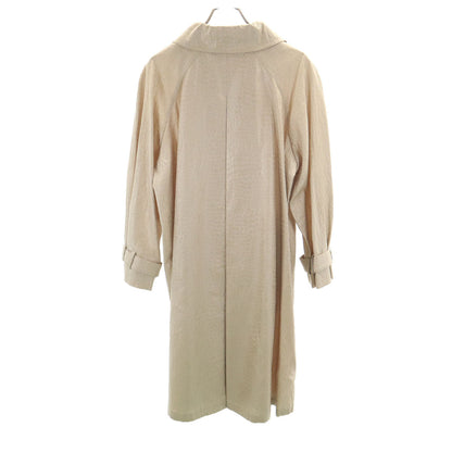 Christian Dior Croc-Pattern Bal Collar Coat Beige Size JP 9