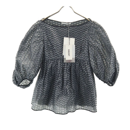 CECILIE BAHNSEN Bulgarian Heudi Top Tunic Black Blouse Size 8