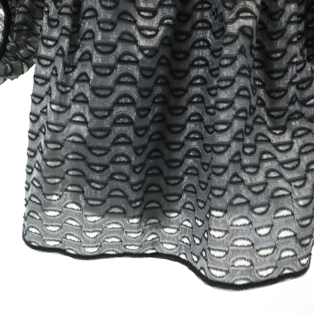 CECILIE BAHNSEN Bulgarian Heudi Top Tunic Black Blouse Size 8