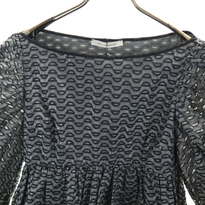 CECILIE BAHNSEN Bulgarian Heudi Top Tunic Black Blouse Size 8