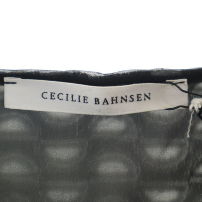 CECILIE BAHNSEN Bulgarian Heudi Top Tunic Black Blouse Size 8