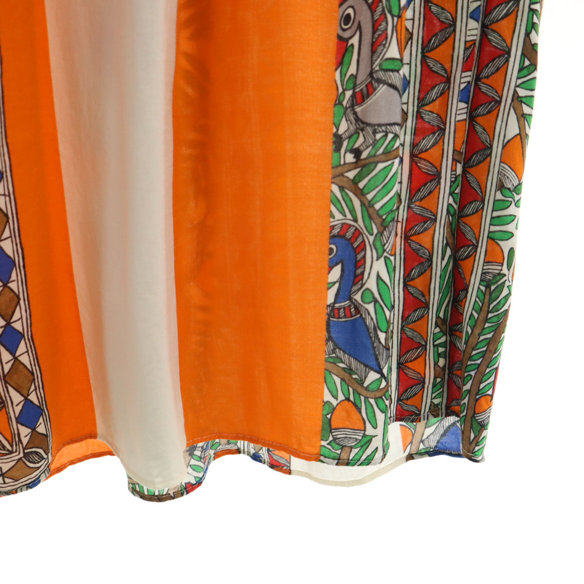 Tory Burch Pattern Long Sleeve Maxi Dress Orange Size 0 0