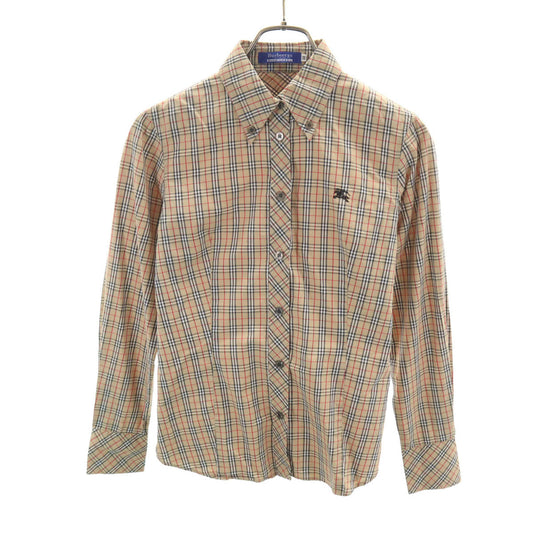 Burberrys OF LONDON BLUE LABEL 90s Nova Shirt Beige Down Jacket Size 38