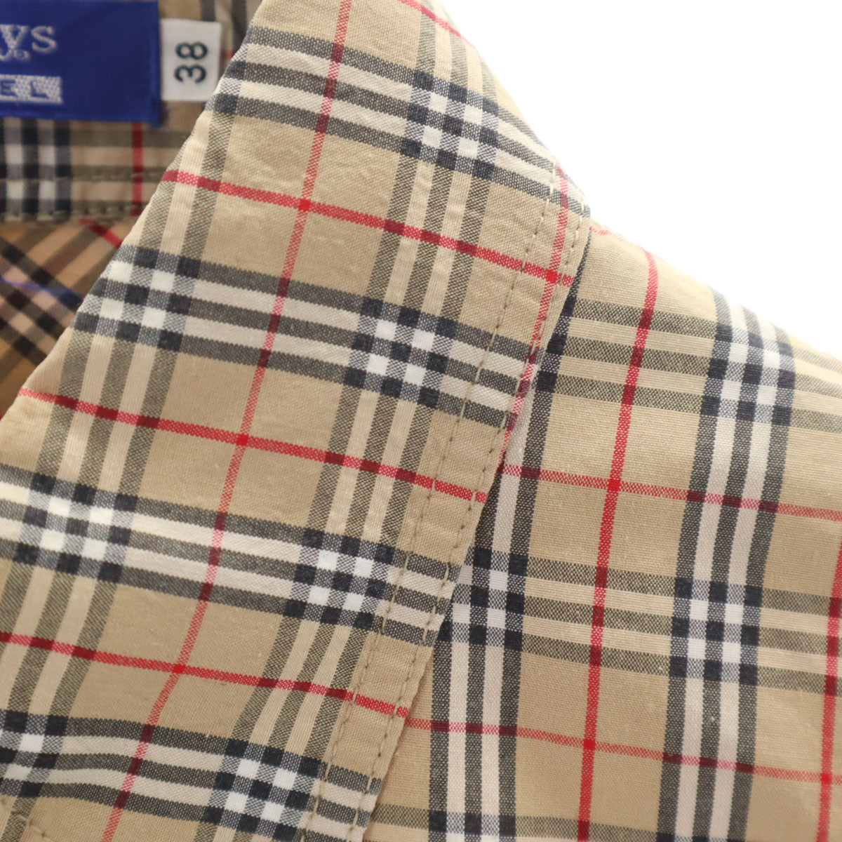 Burberrys OF LONDON BLUE LABEL 90s Nova Shirt Beige Down Jacket Size 38
