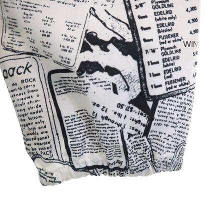 THE NORTH FACE Newspaper Print Windbreaker White Size M