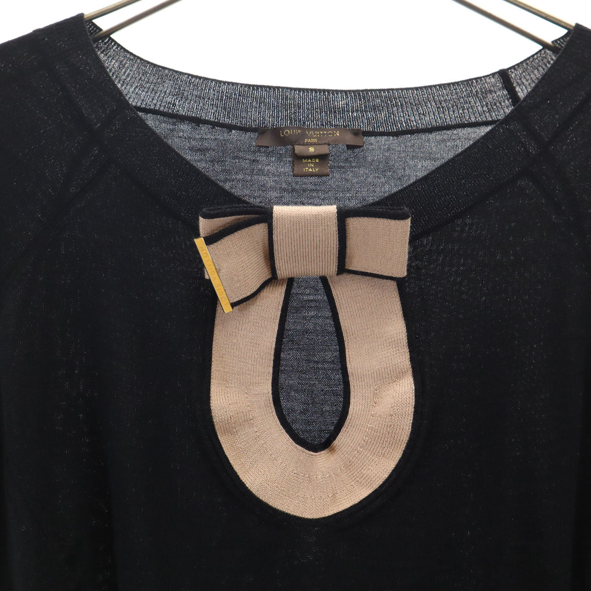 LOUIS VUITTON Italian Short Sleeve Knit Sweater Size S