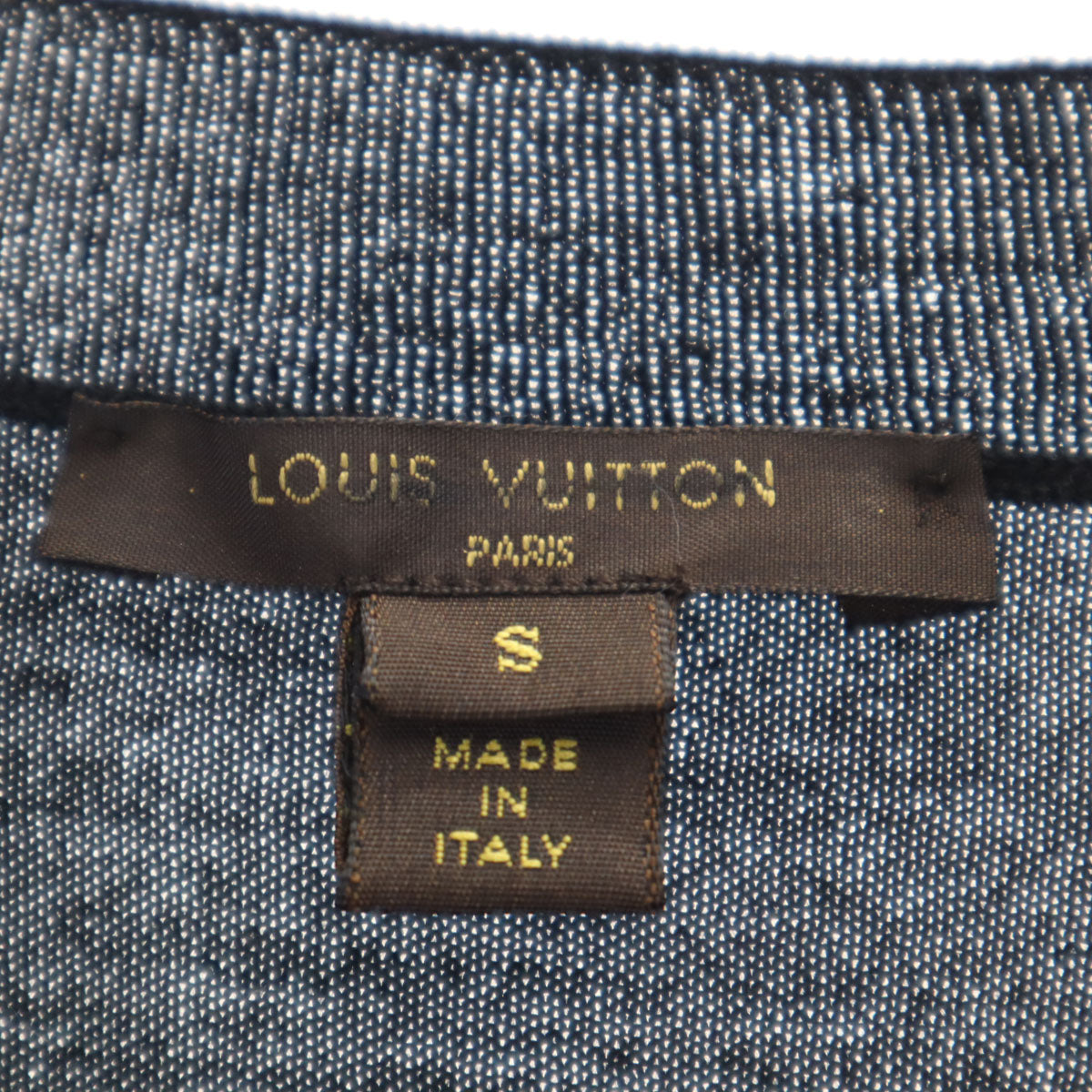 LOUIS VUITTON Italian Short Sleeve Knit Sweater Size S