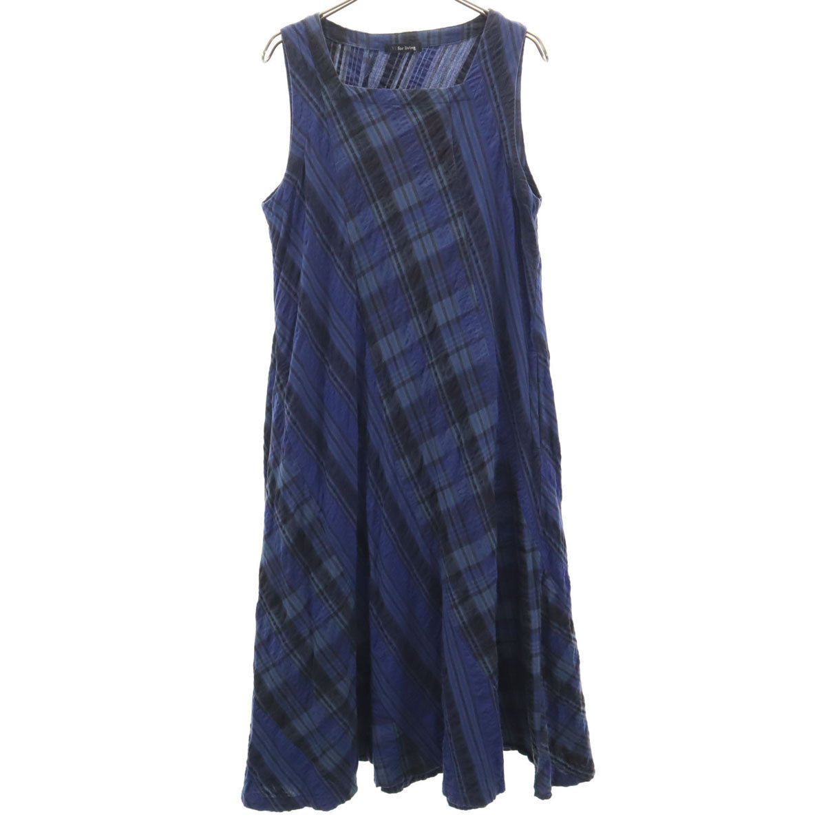 Y's for living Checked Dress Navy