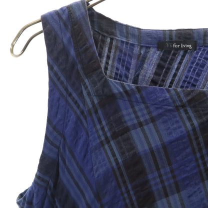 Y's for living Checked Dress Navy