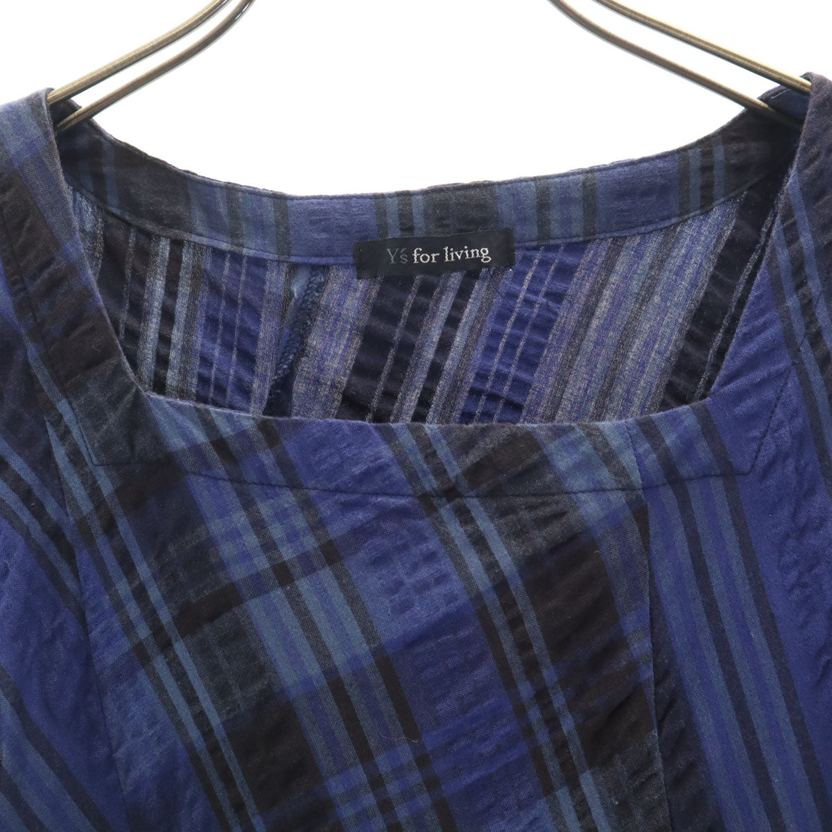 Y's for living Checked Dress Navy