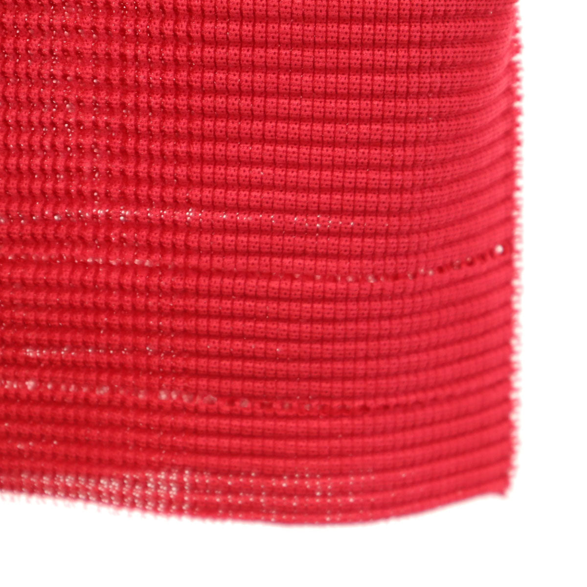 ISSEY MIYAKE me Long Sleeve Pleated Up Red Shirt