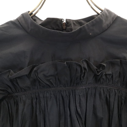 JIL SANDER Italian Long Sleeve Pullover Blouse Black Size 34