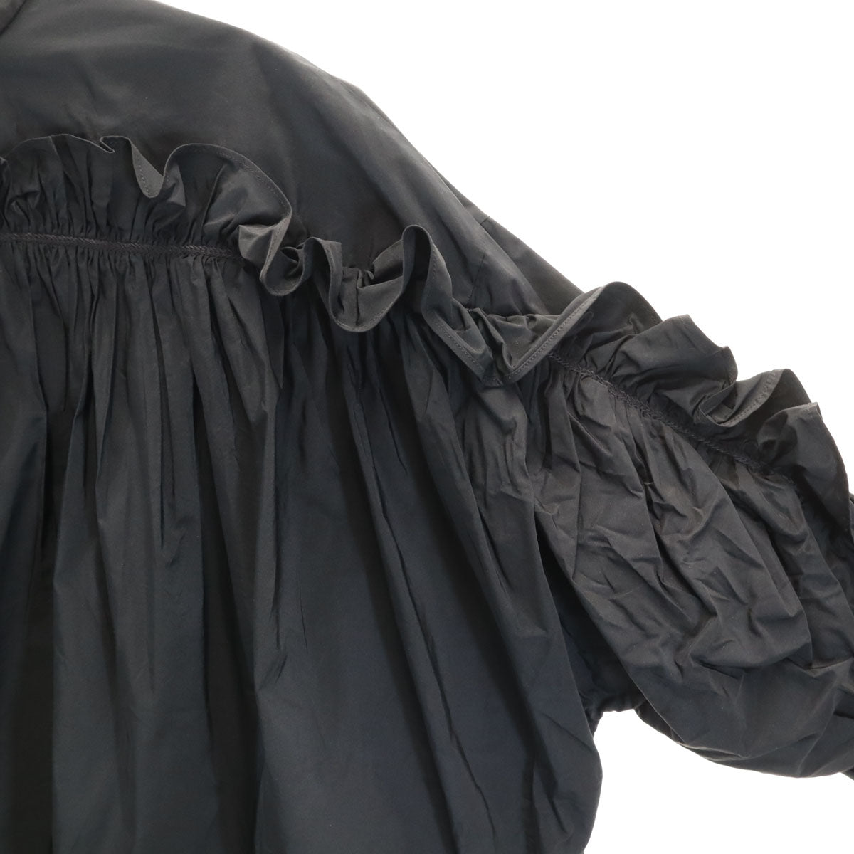 JIL SANDER Italian Long Sleeve Pullover Blouse Black Size 34