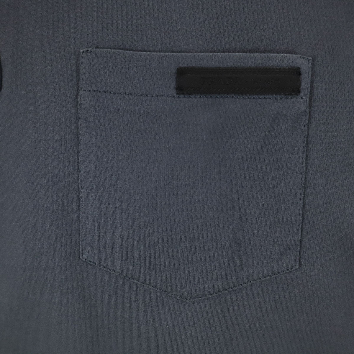 PRADA Short Sleeve Polo Shirt Charcoal Gray Size M