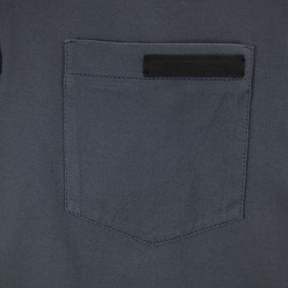 PRADA Short Sleeve Polo Shirt Charcoal Gray Size M
