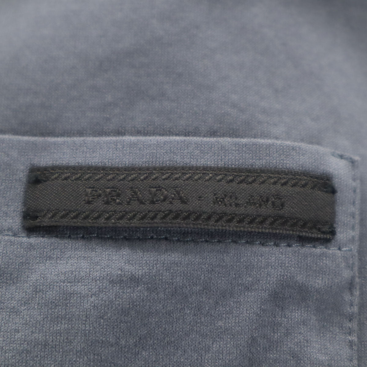 PRADA Short Sleeve Polo Shirt Charcoal Gray Size M