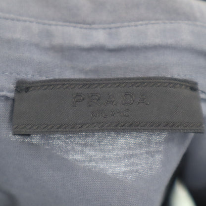 PRADA Short Sleeve Polo Shirt Charcoal Gray Size M