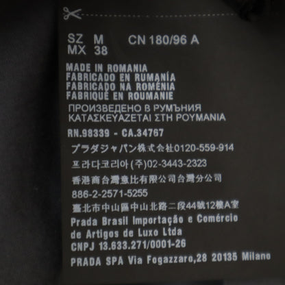 PRADA Short Sleeve Polo Shirt Charcoal Gray Size M