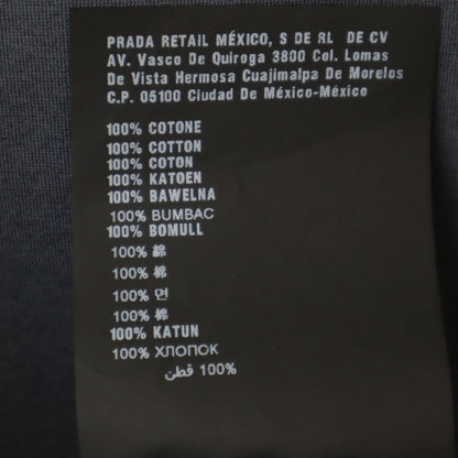 PRADA Short Sleeve Polo Shirt Charcoal Gray Size M