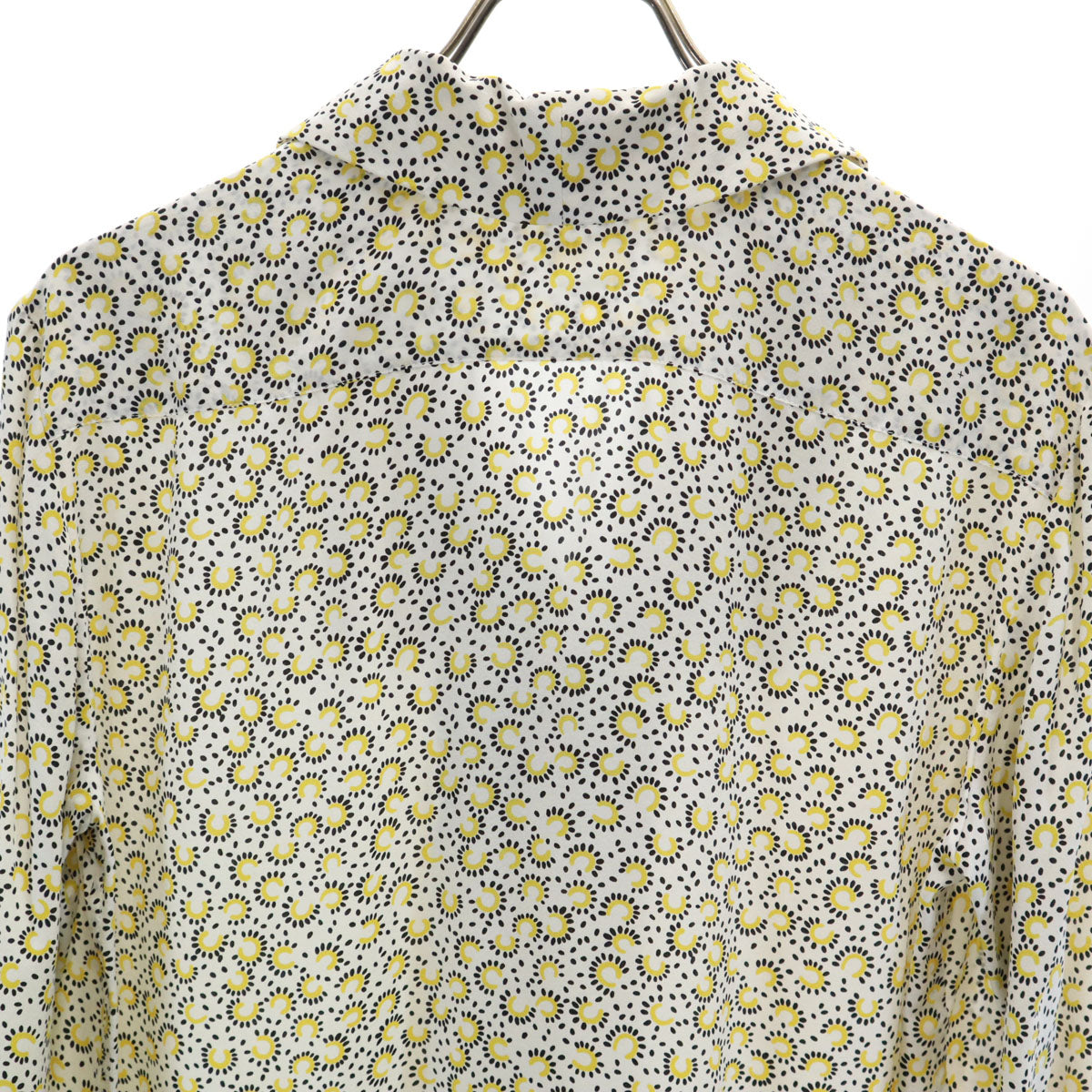 CELINE 90s Italian Phoebe Era Bow Tie Shirt Yellow Size 38