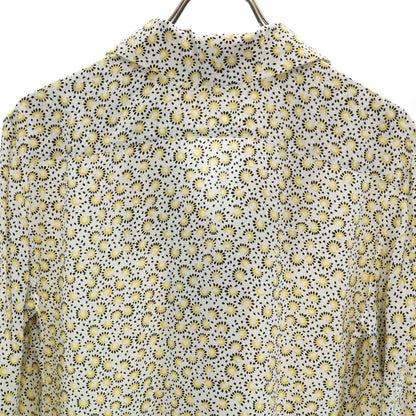 CELINE 90s Italian Phoebe Era Bow Tie Shirt Yellow Size 38