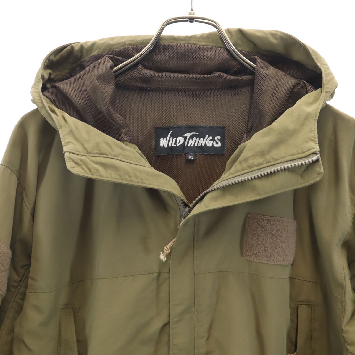 WILDTHINGS Long Sleeve Mountain Hoodie Khaki Size M