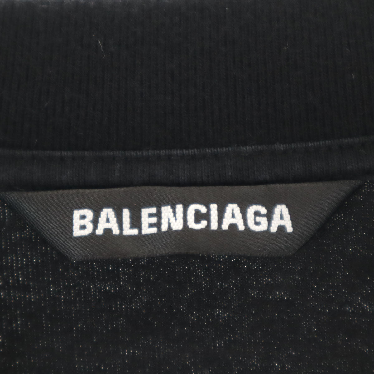 BALENCIAGA Made in Portugal Long Sleeve T-Shirt Black Size S