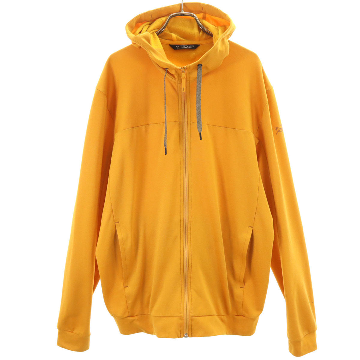 ARC'TERYX Long Sleeve Full Zip Hoodie Mustard Size XL