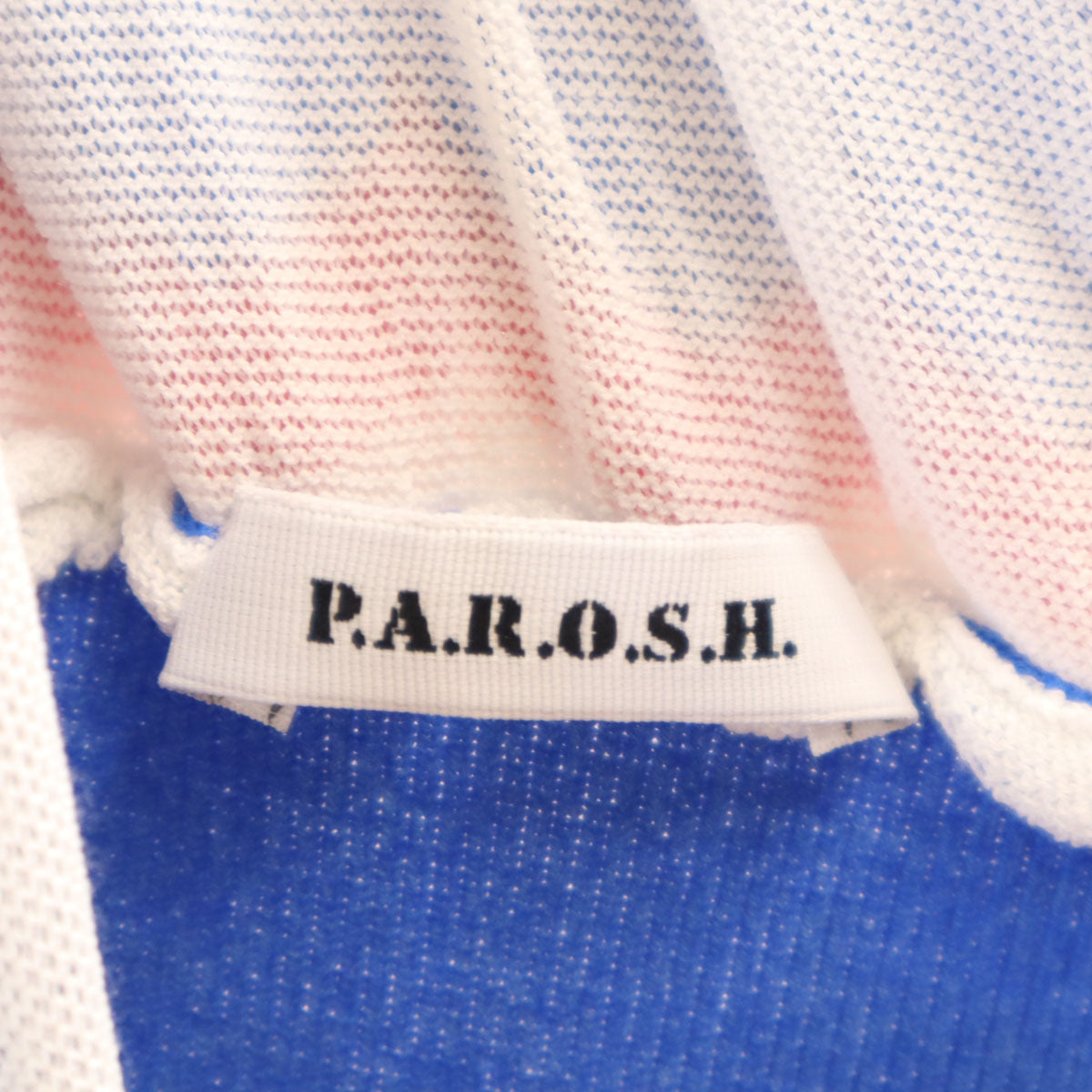 P.A.R.O.S.H. Zigzag Sleeveless Knit Maxi Dress Blue Size XS