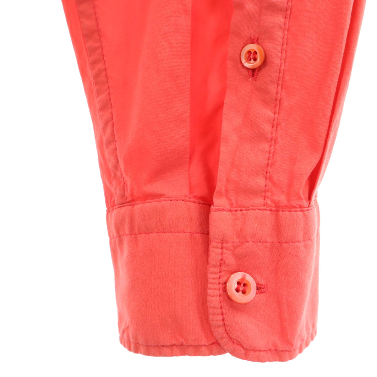 PRADA Long Sleeve Button Down Shirt Red Size 41