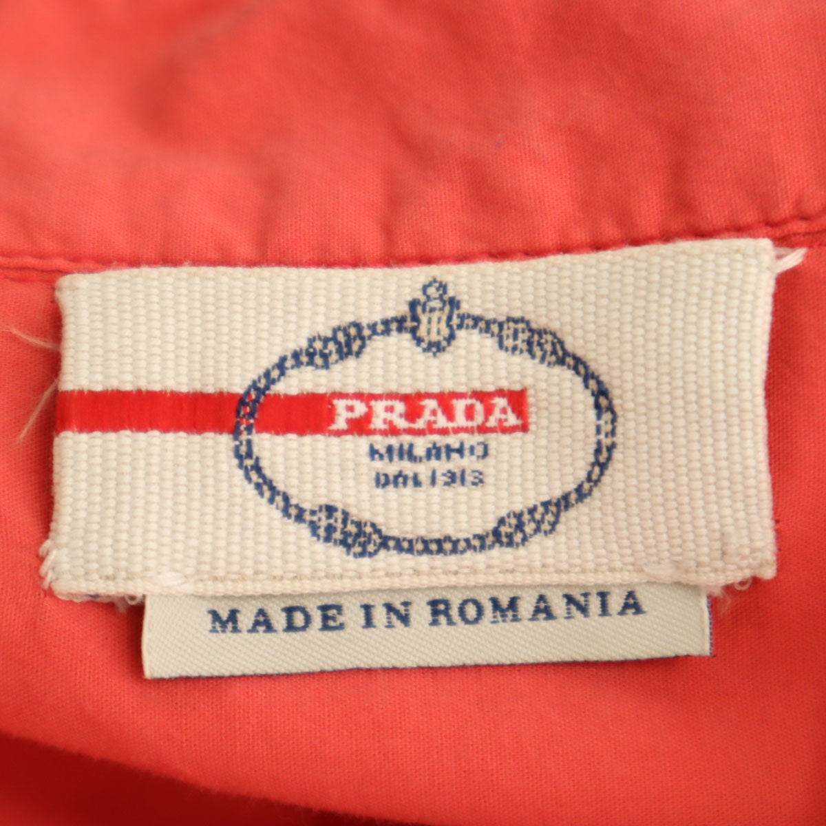 PRADA Long Sleeve Button Down Shirt Red Size 41