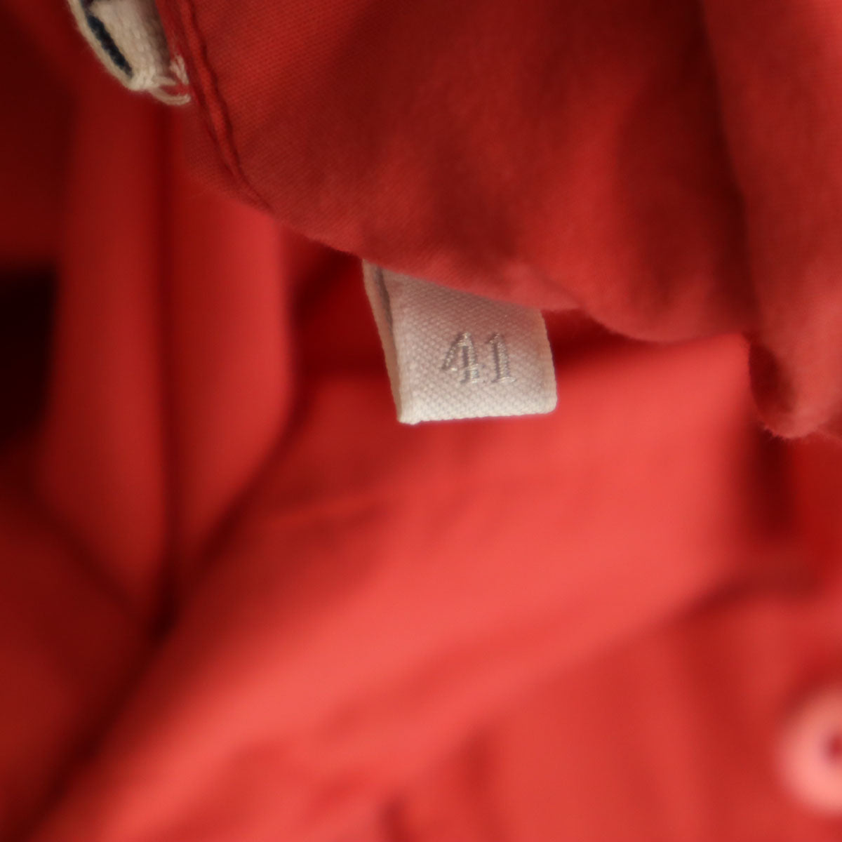 PRADA Long Sleeve Button Down Shirt Red Size 41