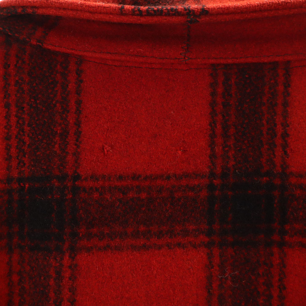 VINTAGE 40s 50s Mackinaw Buffalo Check Jacket Red